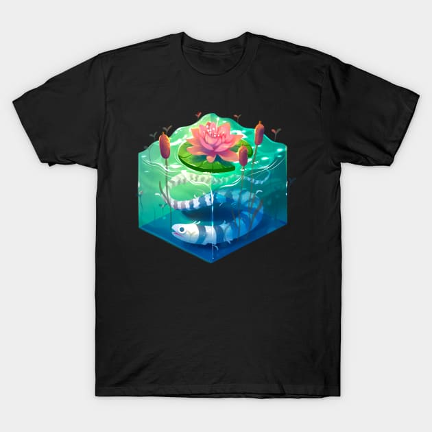 Cube of Pond T-Shirt by Claire Lin